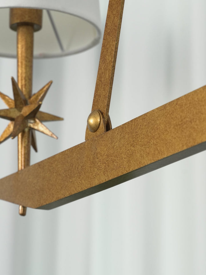 Stellar Frame Linear Chandelier