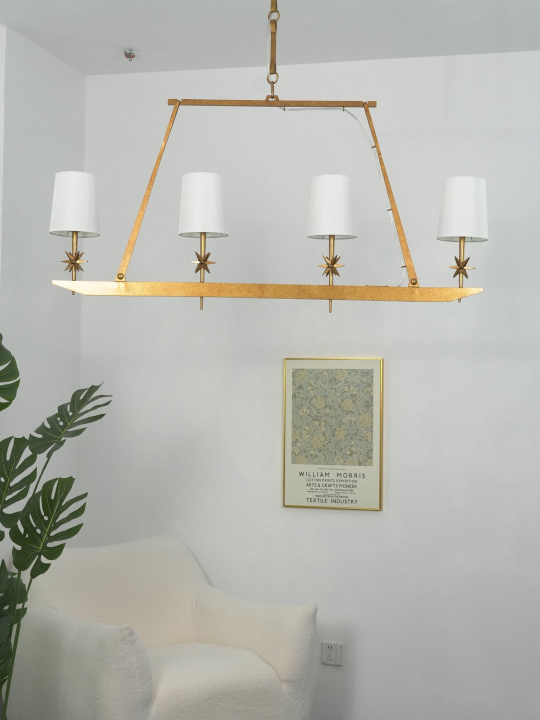 Stellar Frame Linear Chandelier