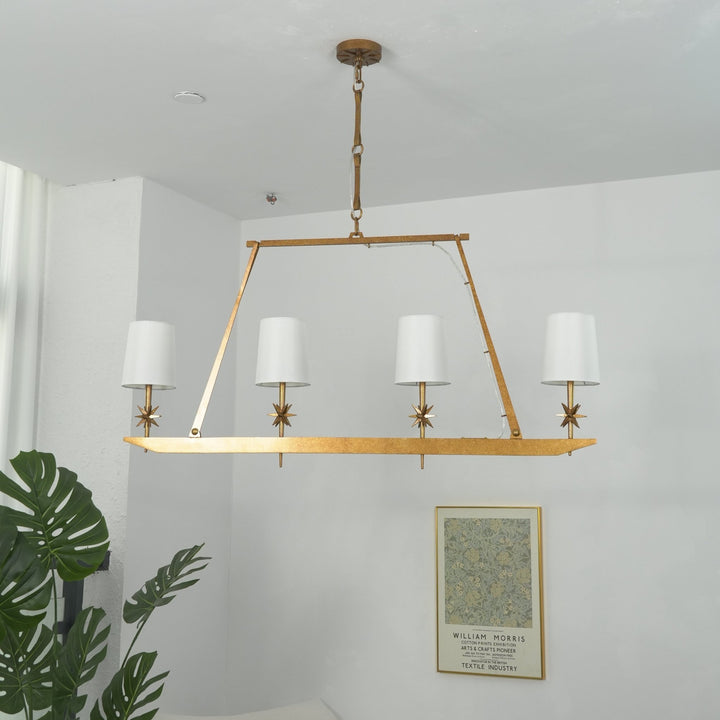 Stellar Frame Linear Chandelier