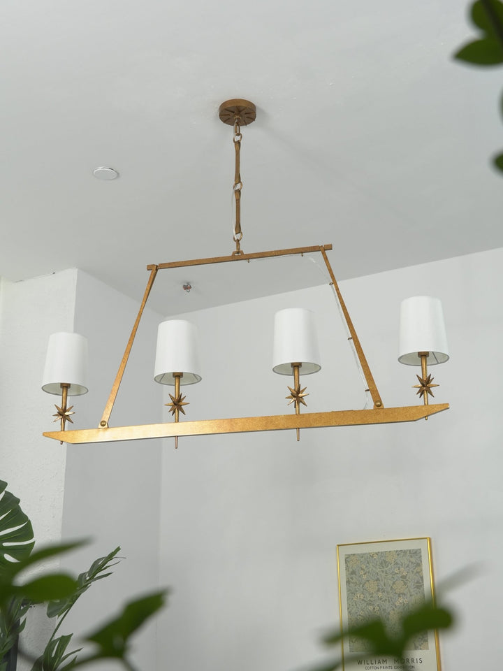 Stellar Frame Linear Chandelier