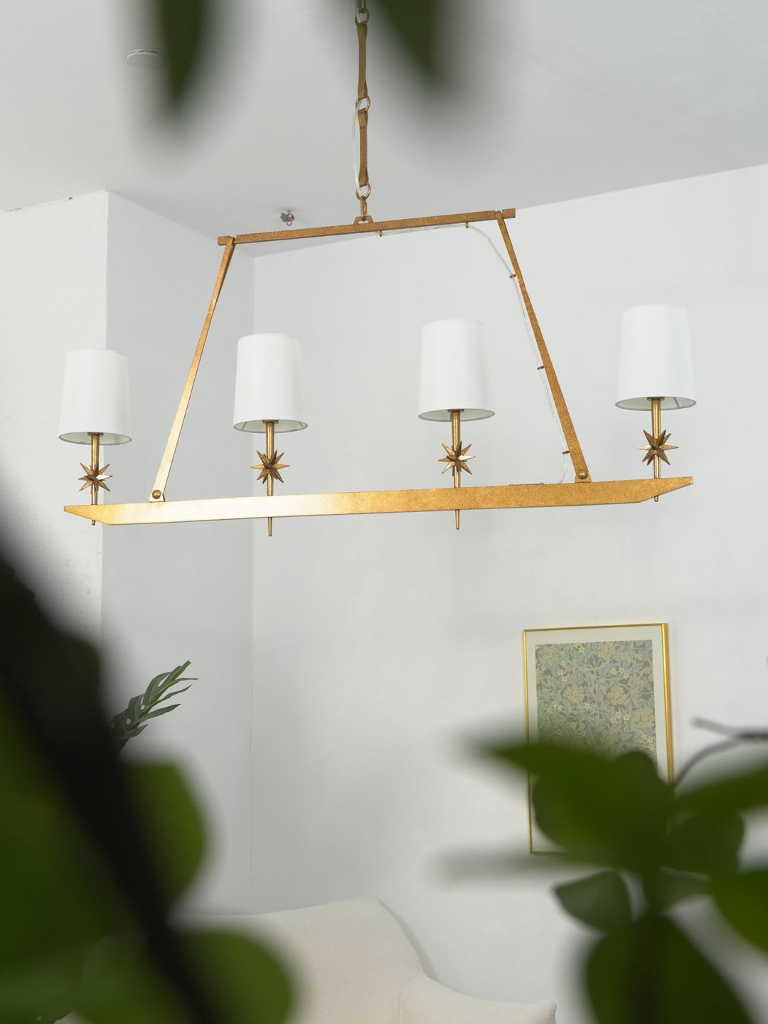 Stellar Frame Linear Chandelier