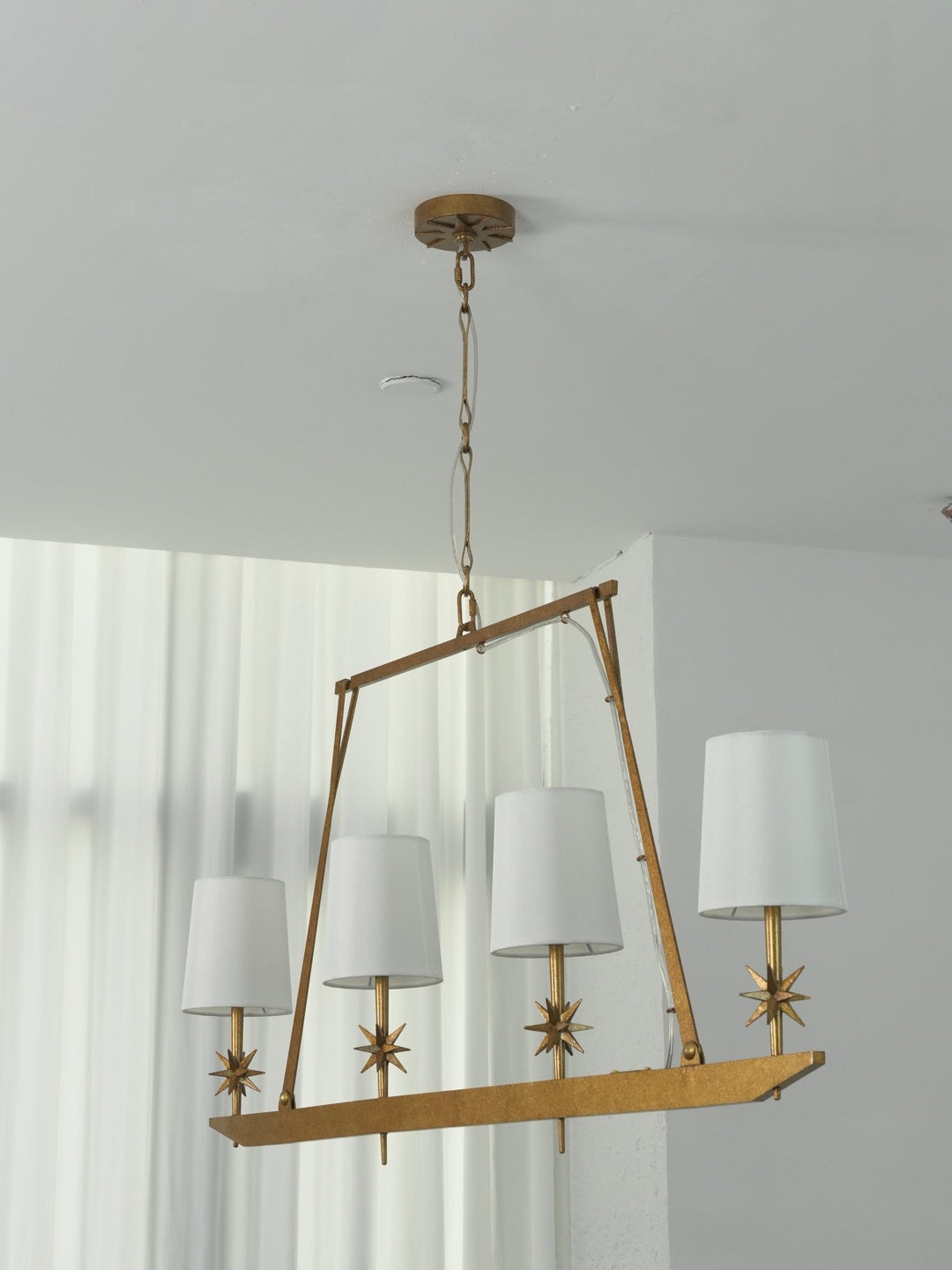 Stellar Frame Linear Chandelier