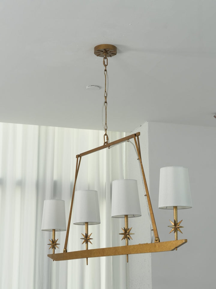 Stellar Frame Linear Chandelier