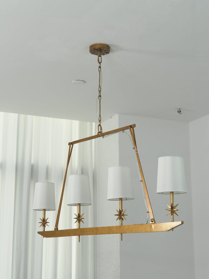 Stellar Frame Linear Chandelier