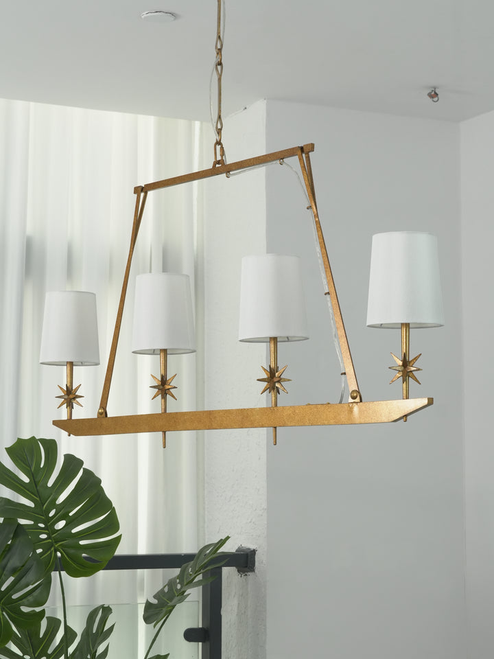 Stellar Frame Linear Chandelier