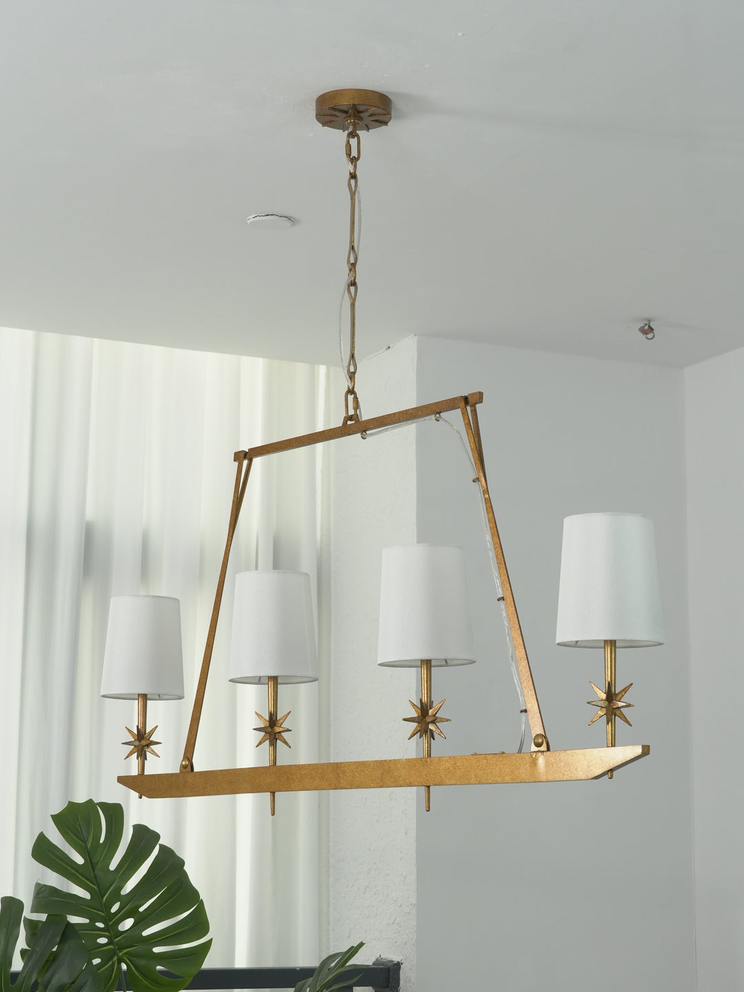 Stellar Frame Linear Chandelier