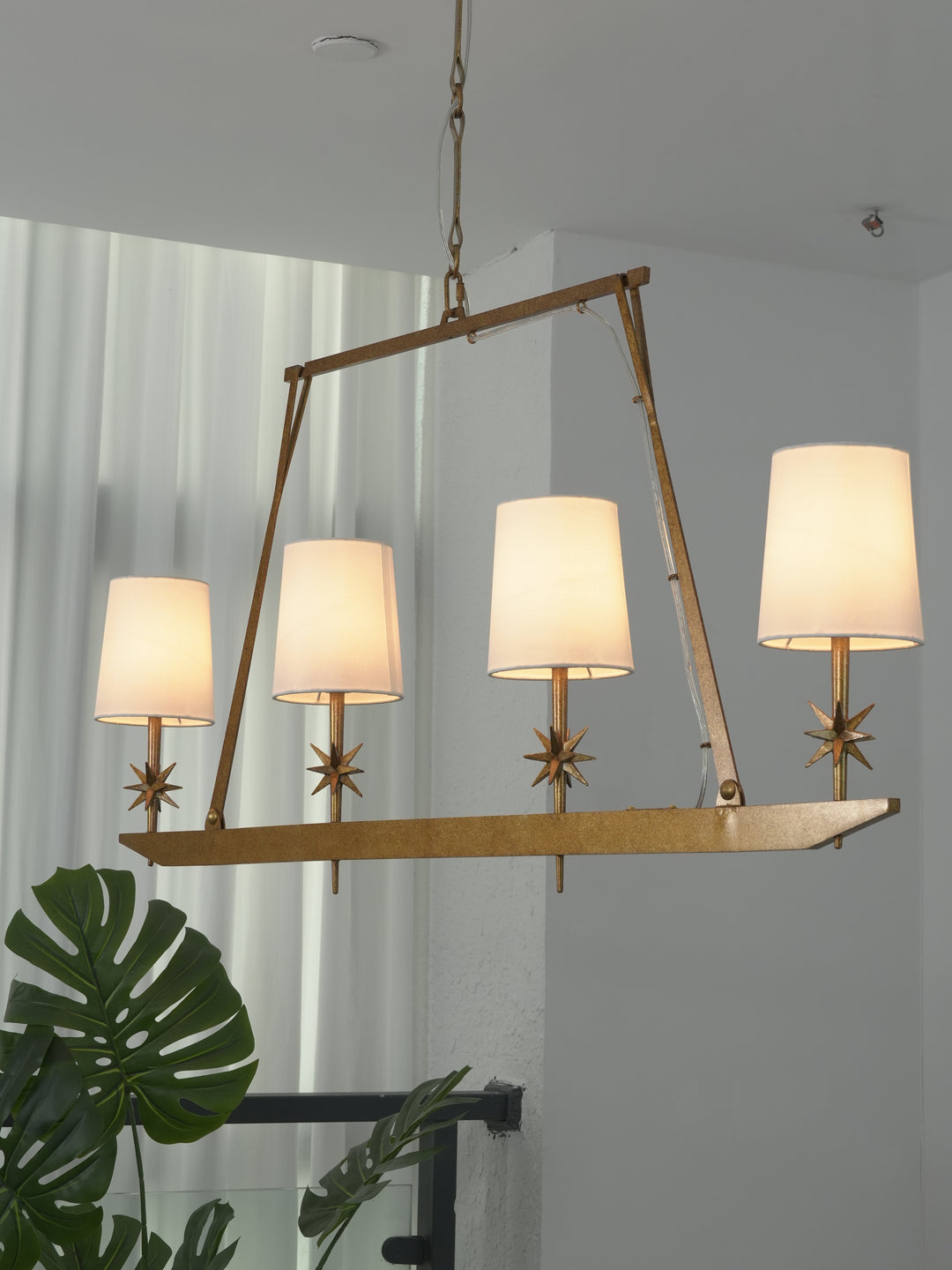 Stellar Frame Linear Chandelier