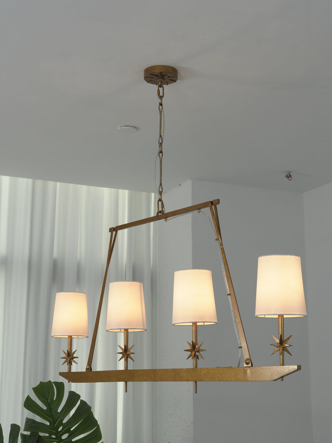 Stellar Frame Linear Chandelier
