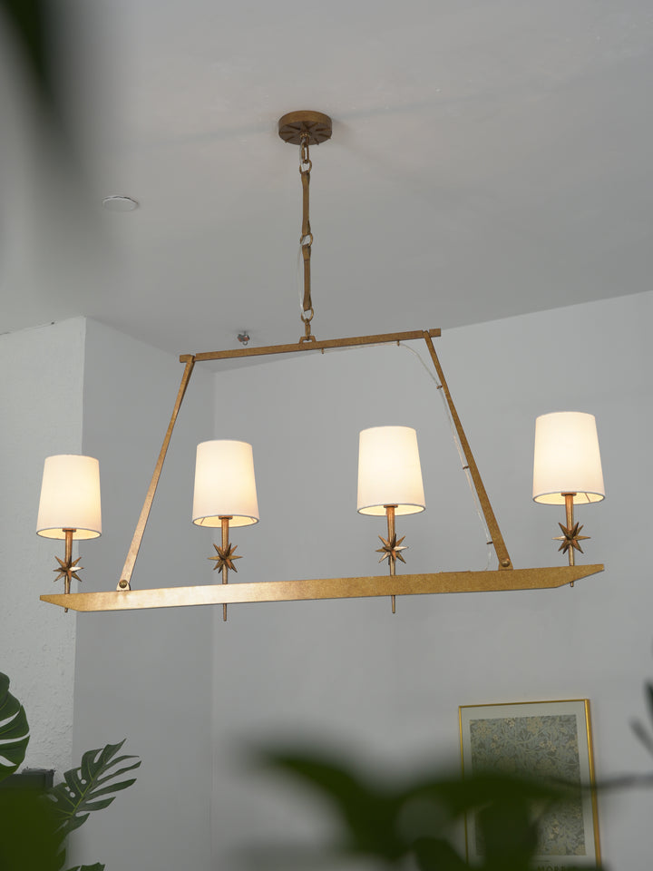 Stellar Frame Linear Chandelier