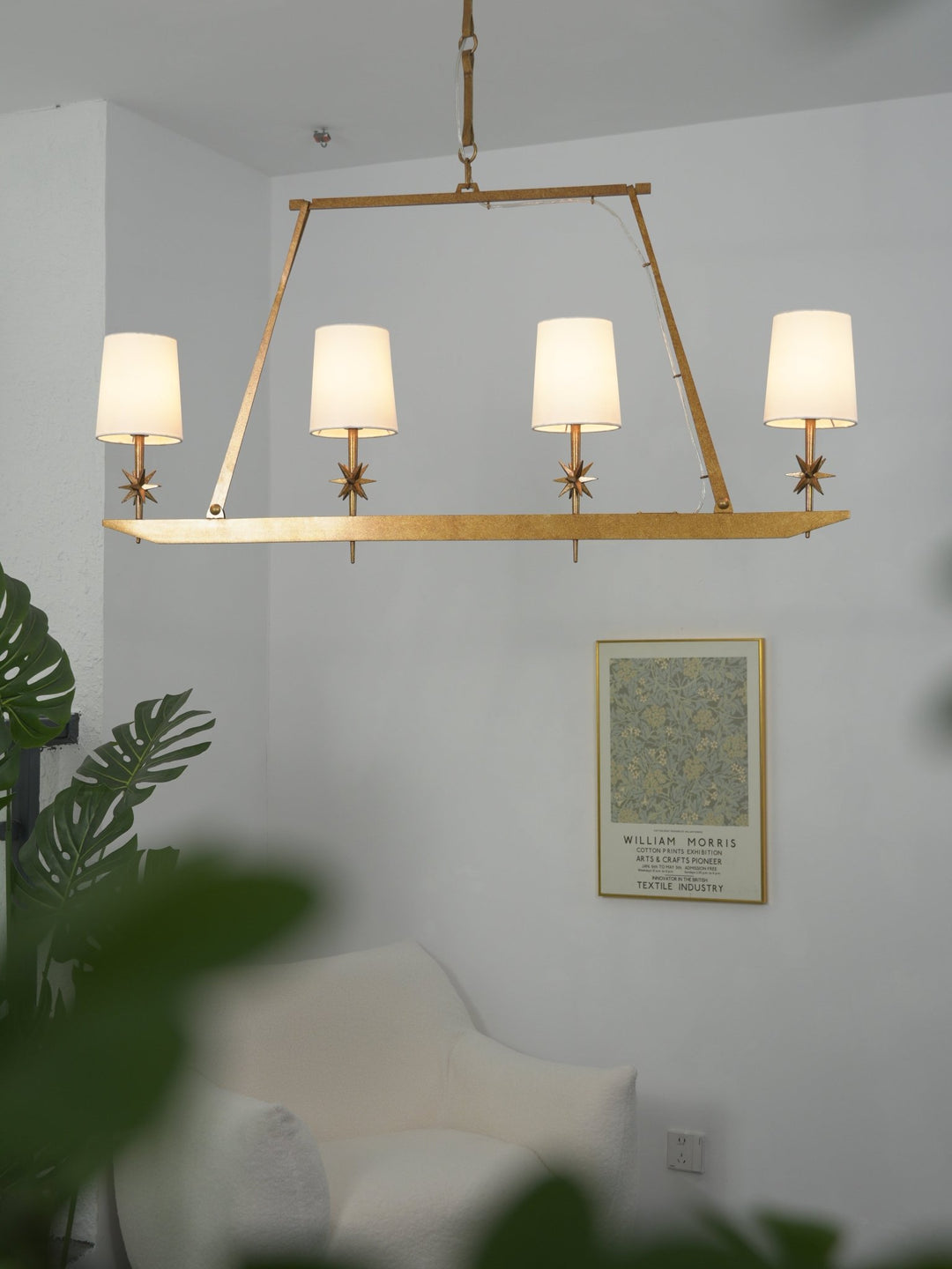 Stellar Frame Linear Chandelier