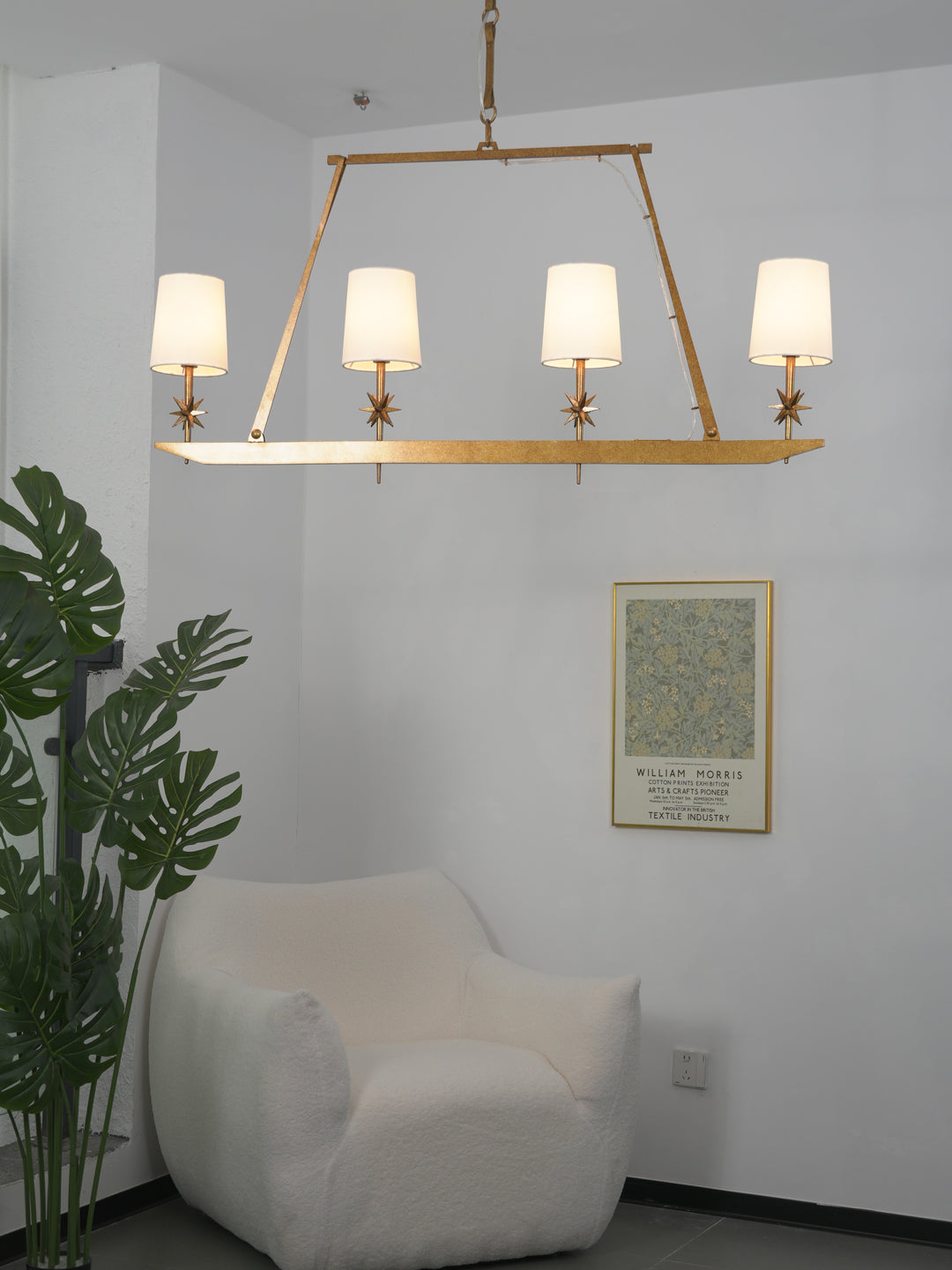 Stellar Frame Linear Chandelier