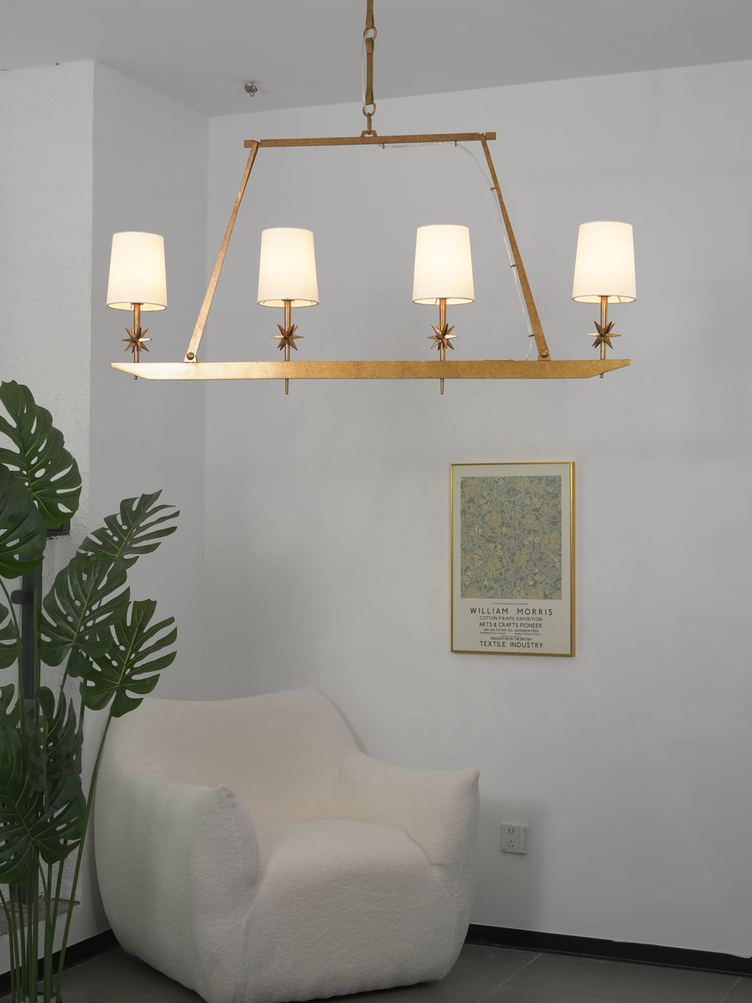 Stellar Frame Linear Chandelier