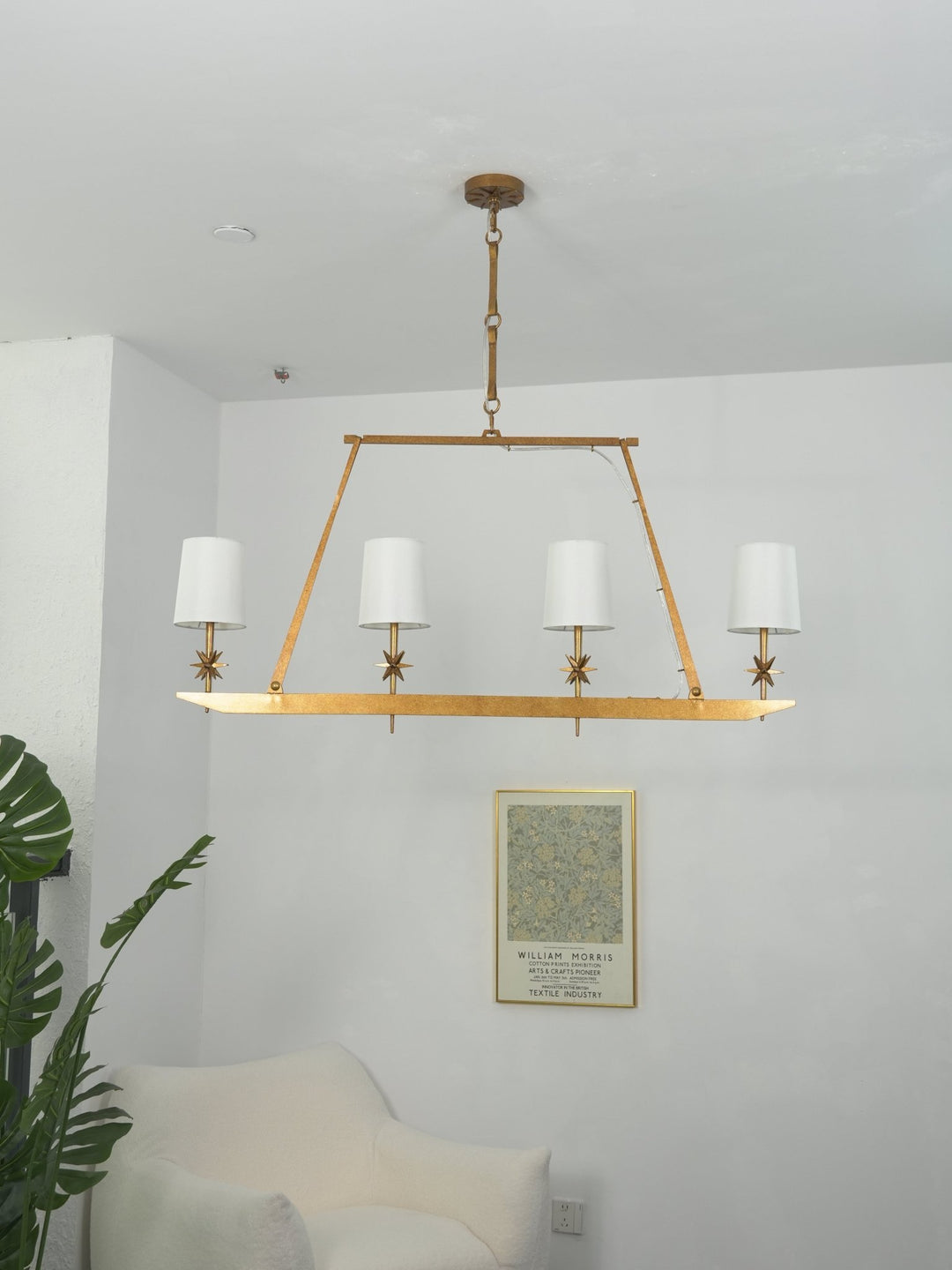 Stellar Frame Linear Chandelier