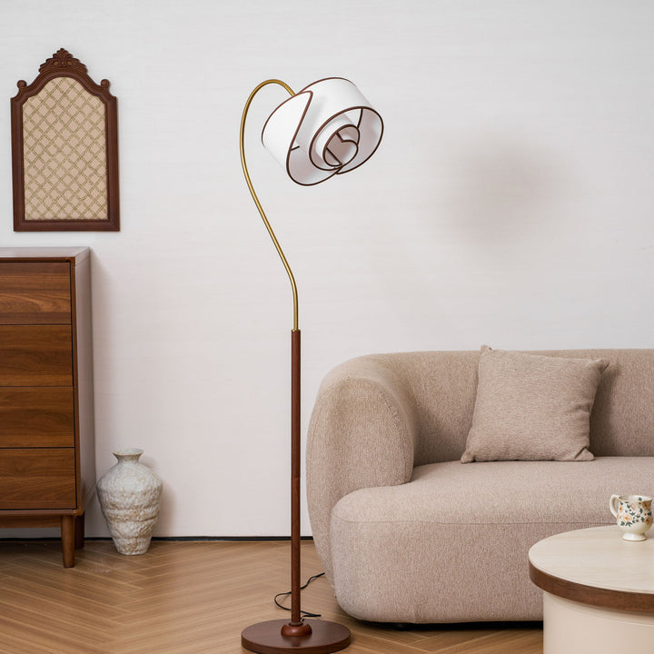 Stelmo Curved Neck Floor Lamp - Vakkerlight