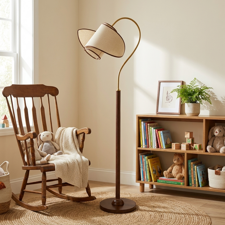 Stelmo Curved Neck Floor Lamp