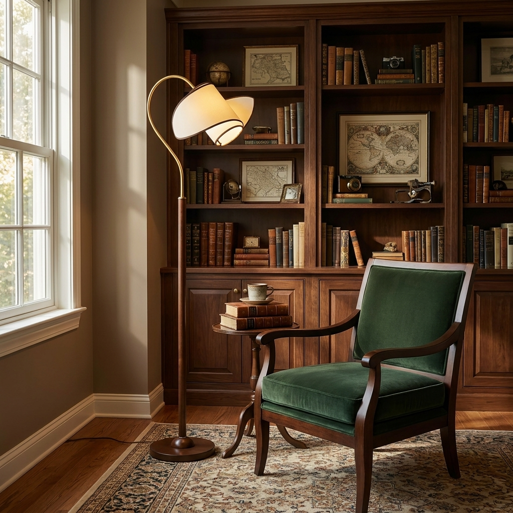 Stelmo Curved Neck Floor Lamp