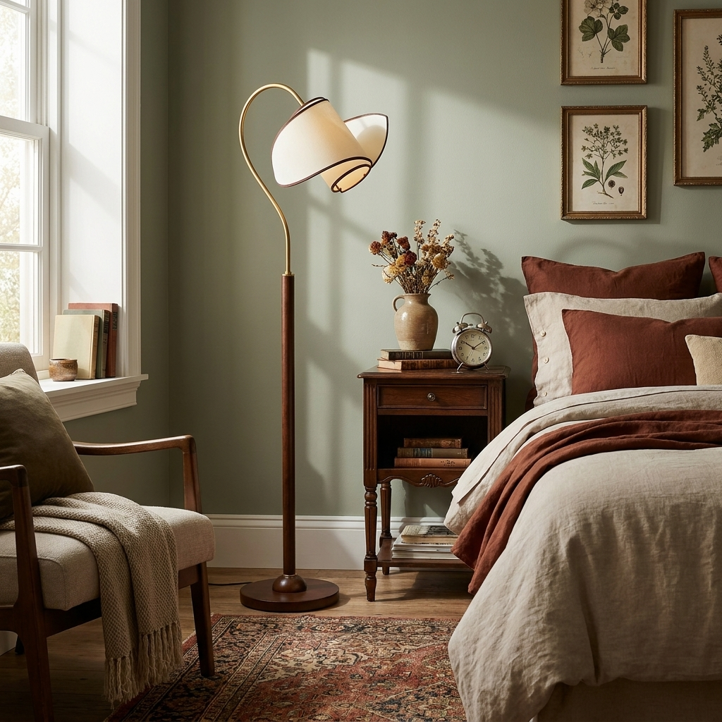 Stelmo Curved Neck Floor Lamp