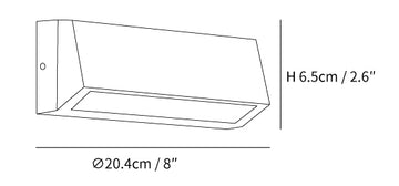 ضوء الخطوة والجدار — Dimension drawings 5