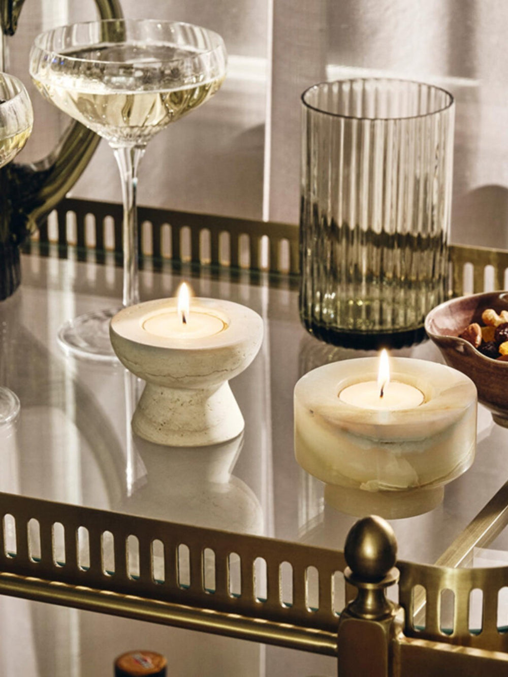Stone Halo Candle Holder Set - Vakkerlight