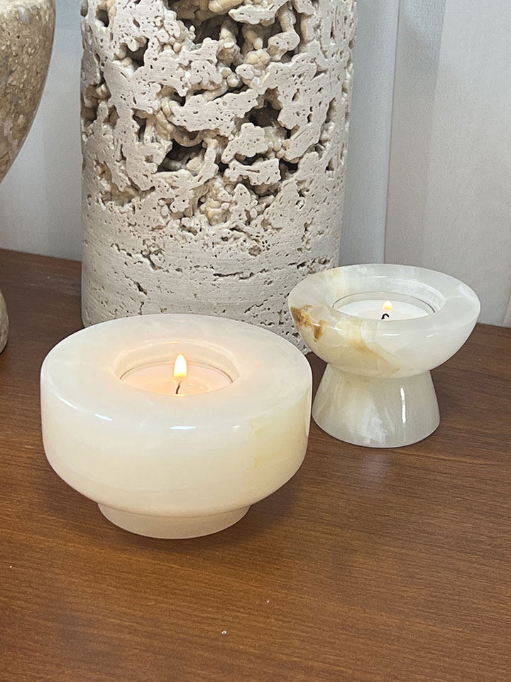 Stone Halo Candle Holder Set - Vakkerlight