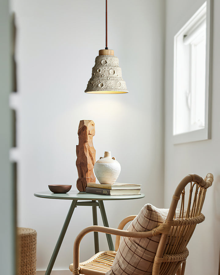 Stone Bell Pendant Light