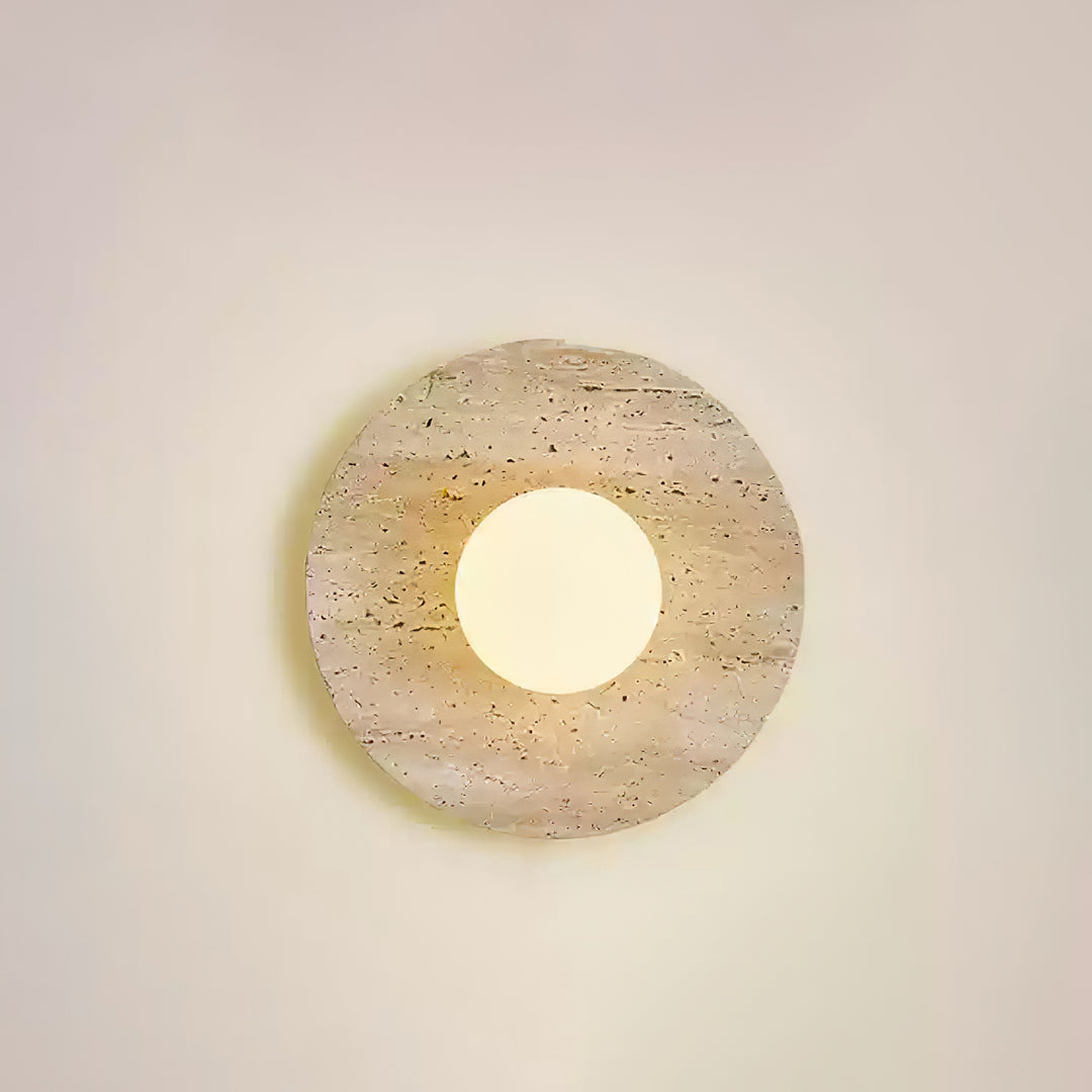 Stenen maansverduistering wandlamp