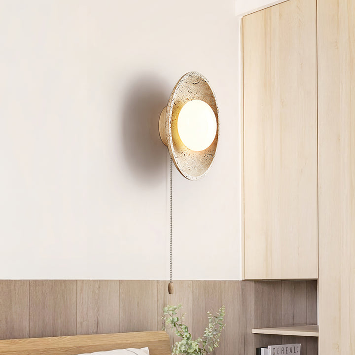 Stenen maansverduistering wandlamp