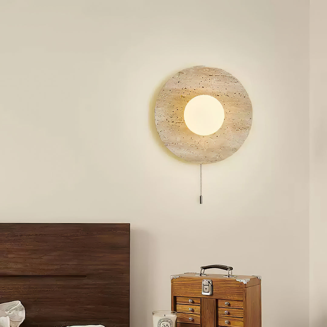 Stone Lunar Eclipse Wall Light