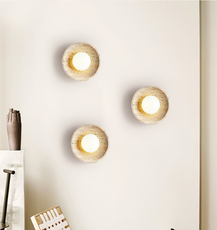 Stone Lunar Eclipse Wall Light