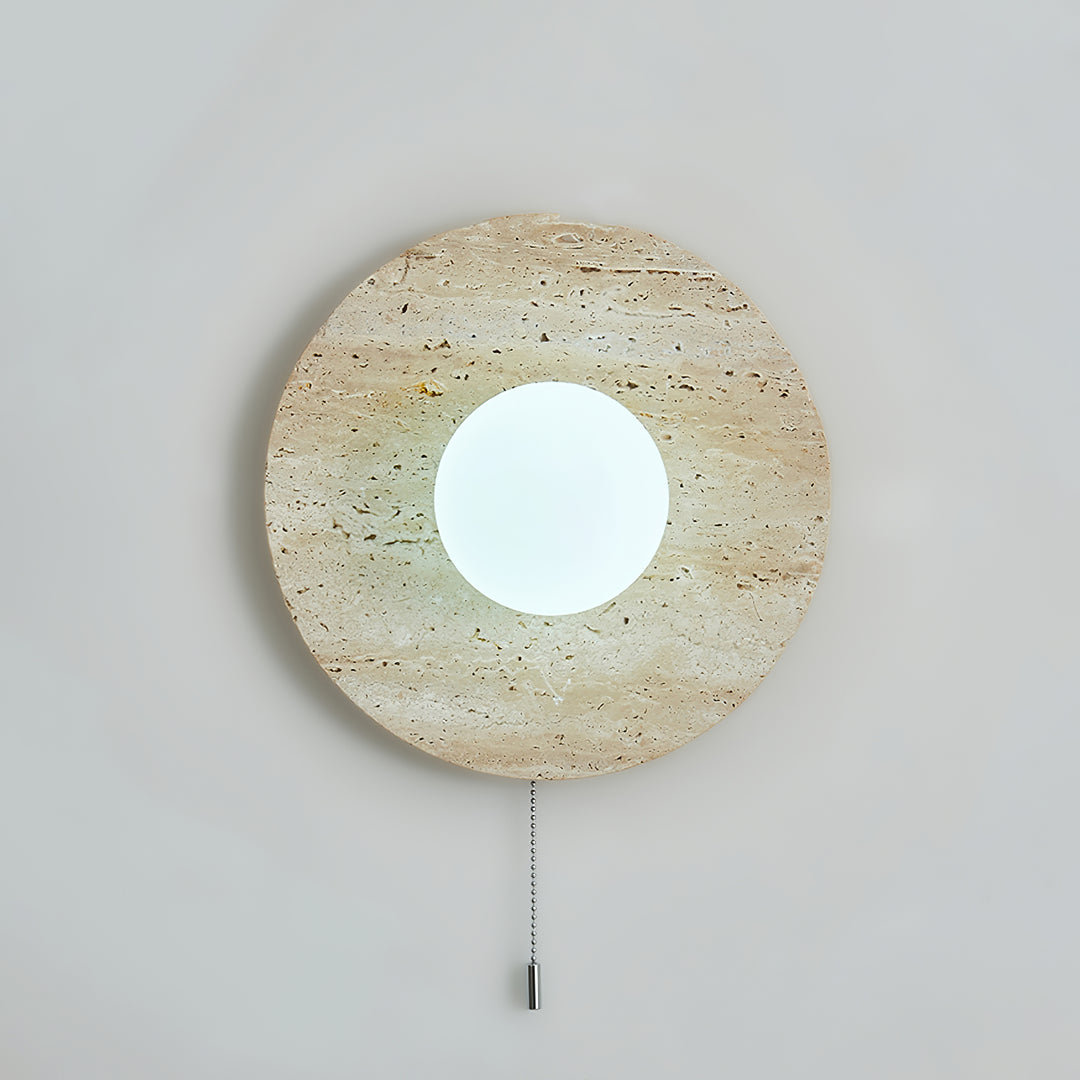 Stenen maansverduistering wandlamp