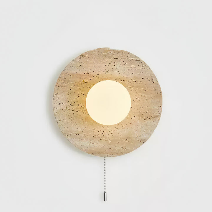 Stenen maansverduistering wandlamp