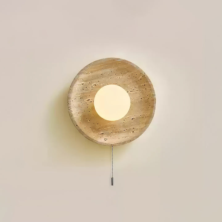 Stenen maansverduistering wandlamp