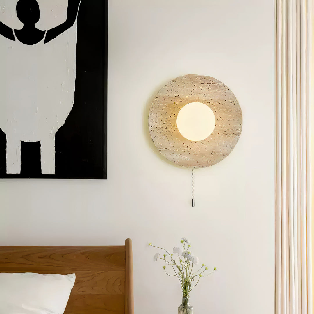 Stone Lunar Eclipse Wall Light