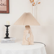 Lampe de table pilier en pierre