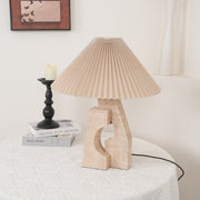 Lampe de table pilier en pierre