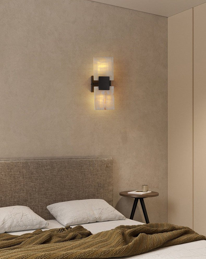 Strata Shift Alabaster Wall Lamp - Vakkerlight