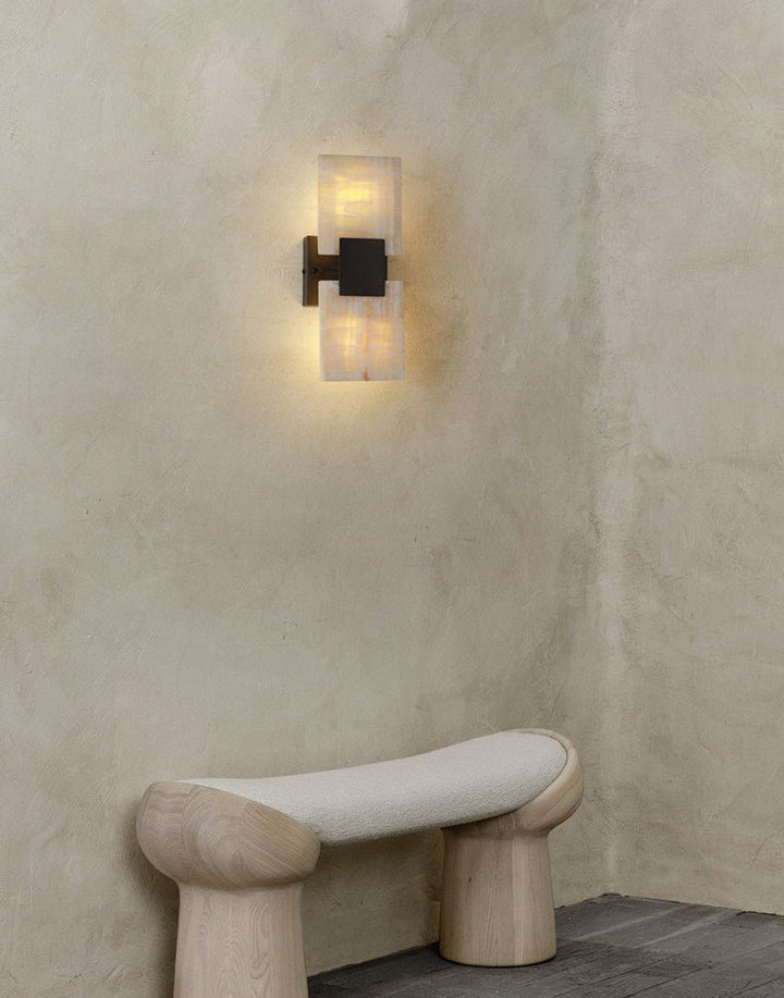 Strata Shift Alabaster Wall Lamp - Vakkerlight