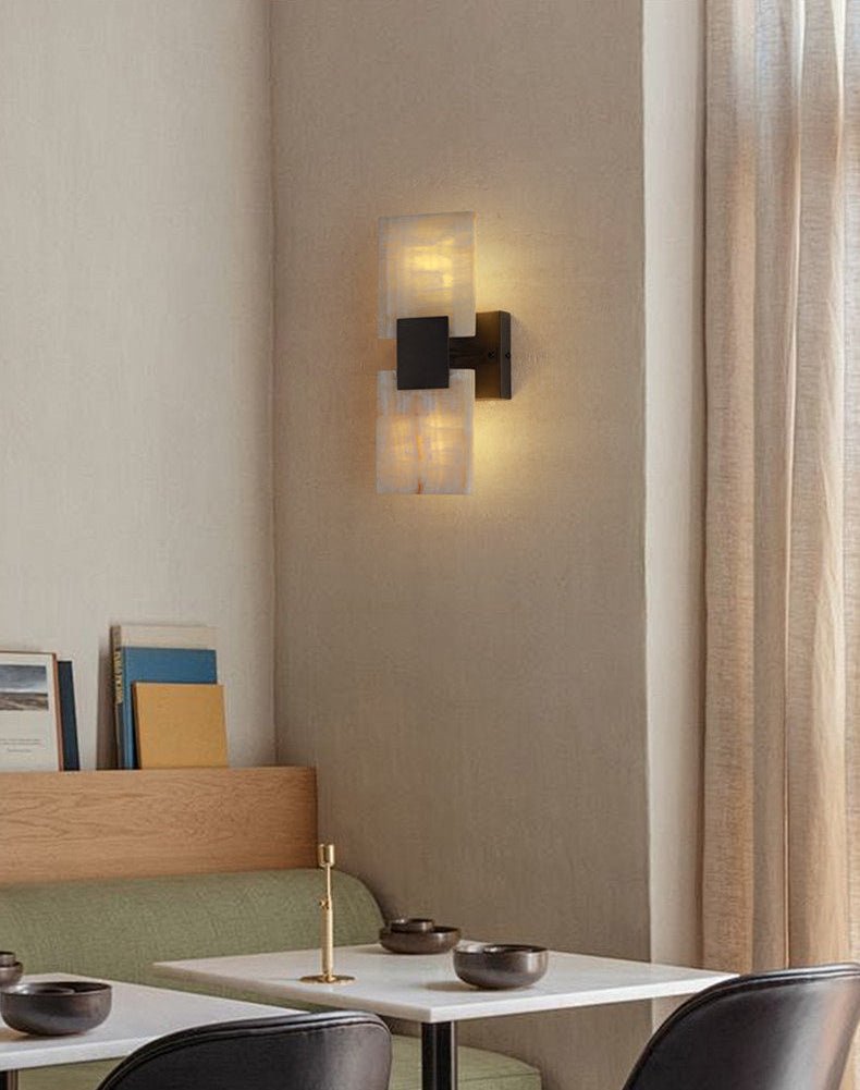 Strata Shift Alabaster Wall Lamp - Vakkerlight