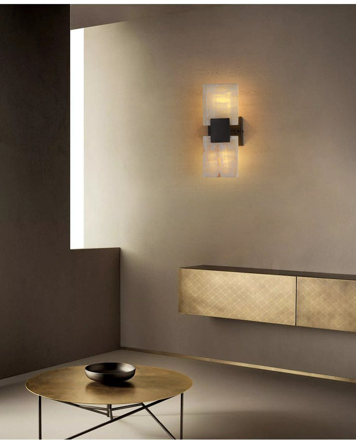 Strata Shift Alabaster Wall Lamp - Vakkerlight