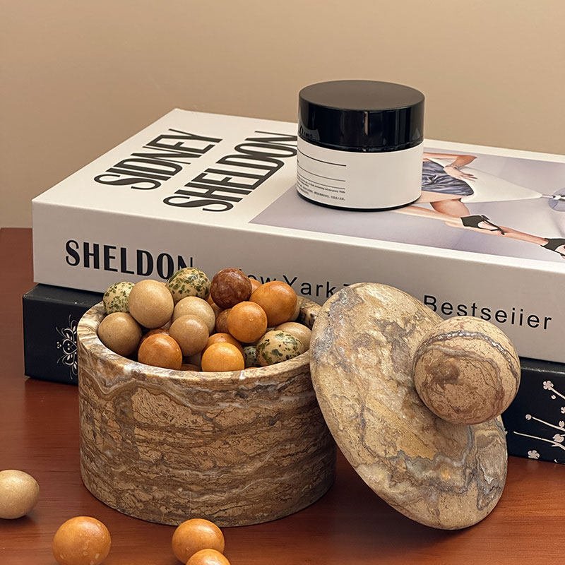 Strata Sphere Stone Storage Box - Vakkerlight