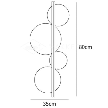 مصباح حائط سترات — Dimension drawings 1