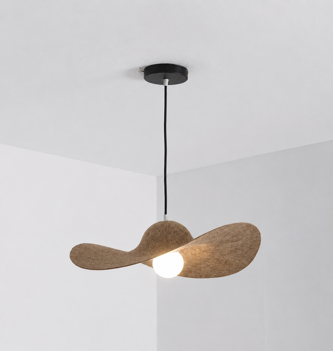 Straw Hat Acoustic Pendant Light