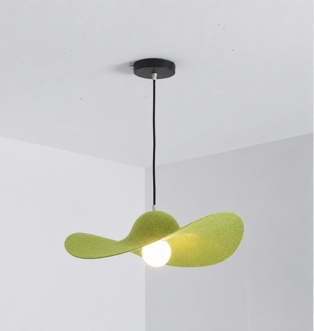 Straw Hat Acoustic Pendant Light