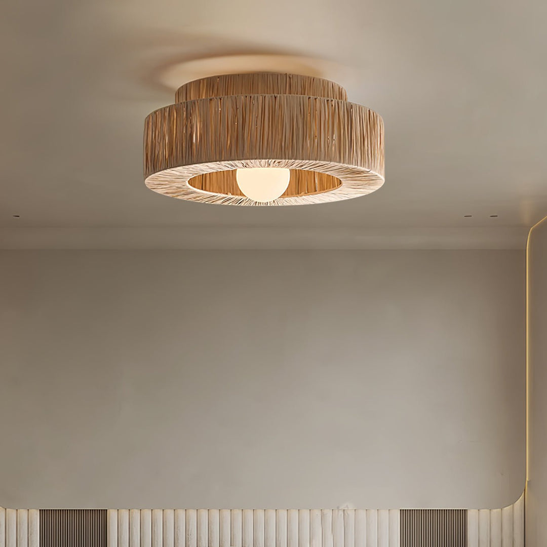 Straw Art Ceiling Lamp - Vakkerlight