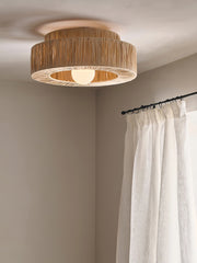 Straw Art Ceiling Lamp