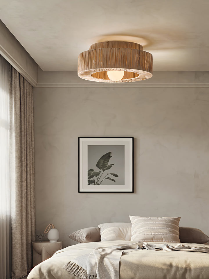 Straw Art Ceiling Lamp - Vakkerlight