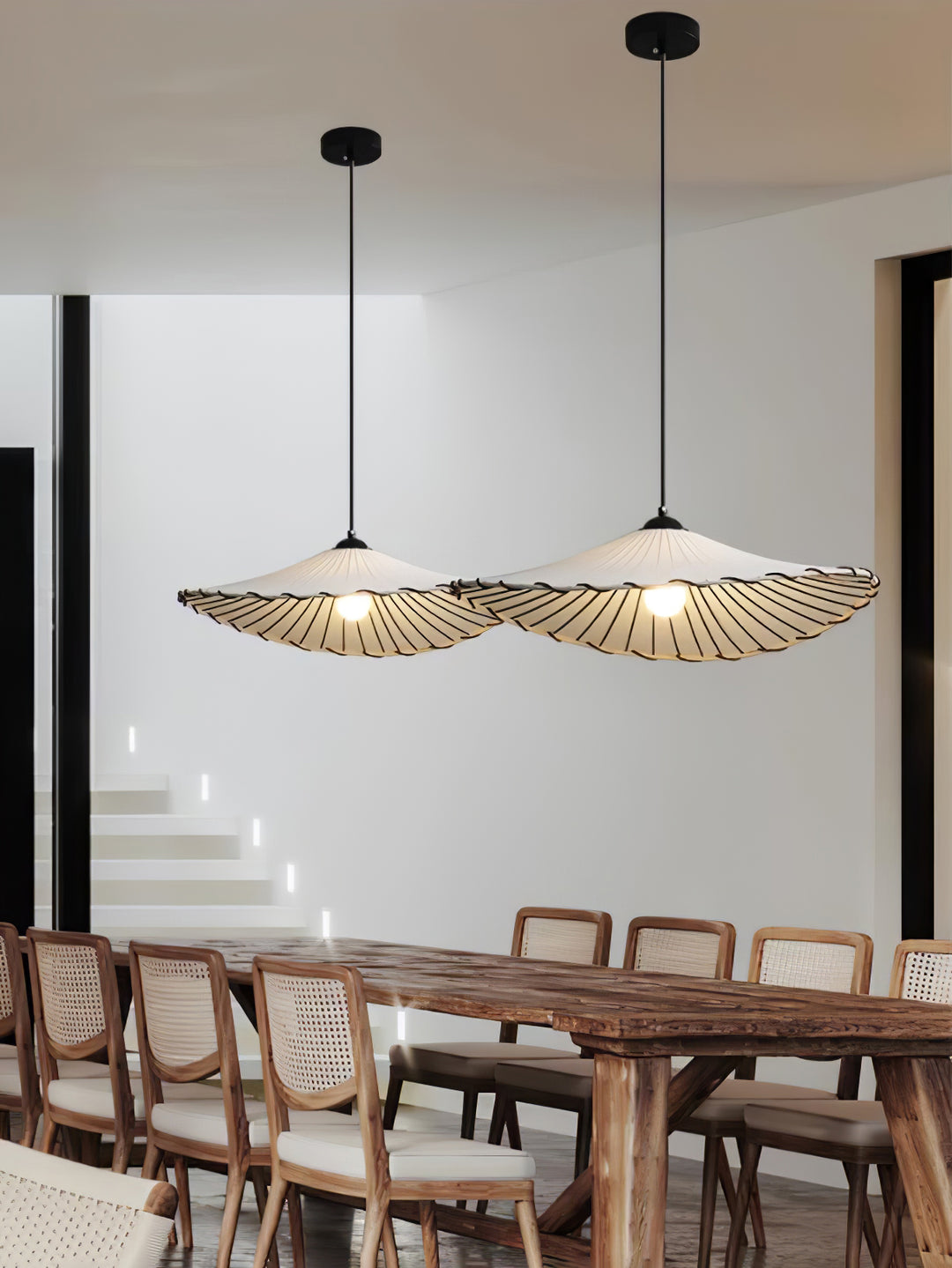 Lotus Leaf Fabric Pendant Light - Vakkerlight