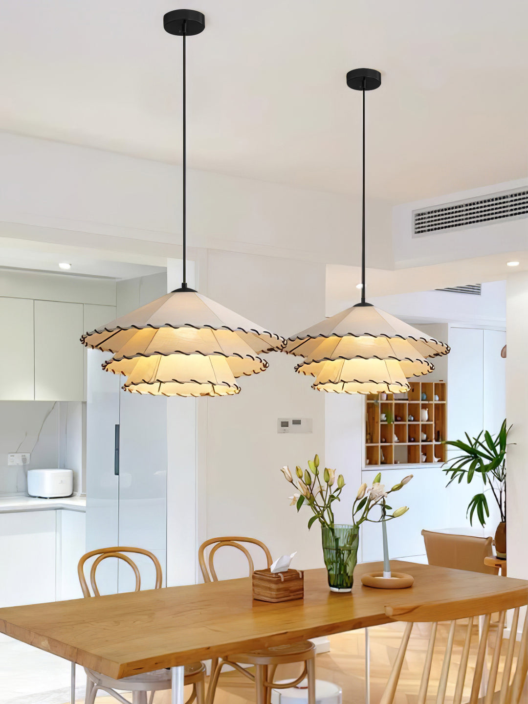 Lotus Leaf Fabric Pendant Light - Vakkerlight