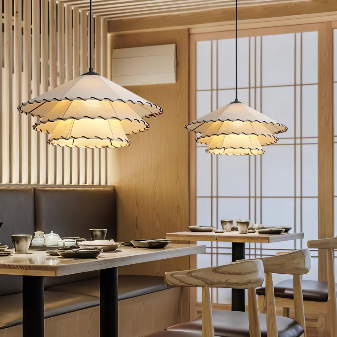 Lotus Leaf Fabric Pendant Light - Vakkerlight