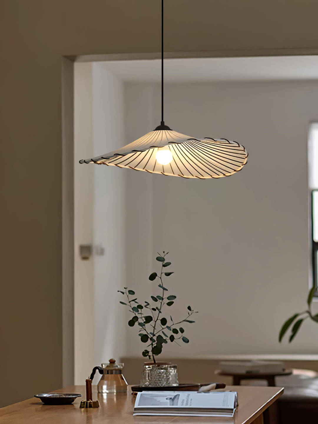 Lotus Leaf Fabric Pendant Light - Vakkerlight